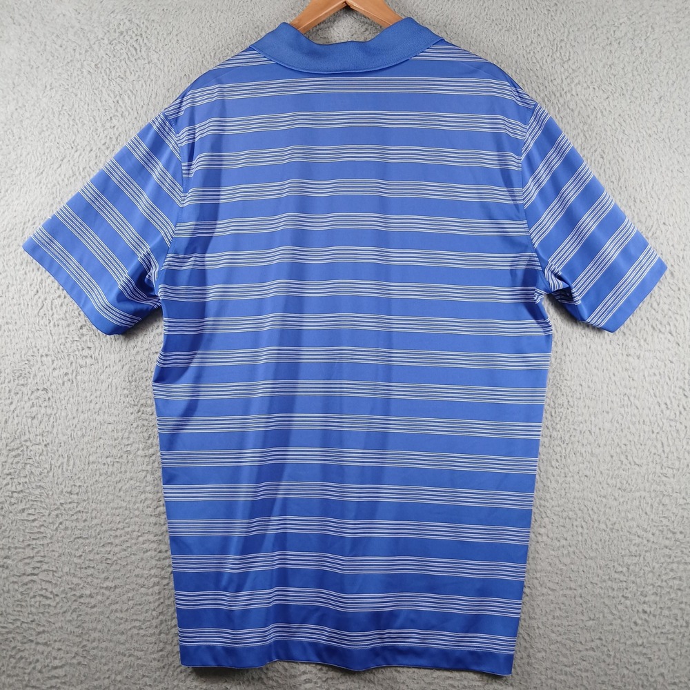 Nike Golf Florida Gators Polo Shirt XL Blue Striped Dri-FIT EUC - Picture 3 of 10